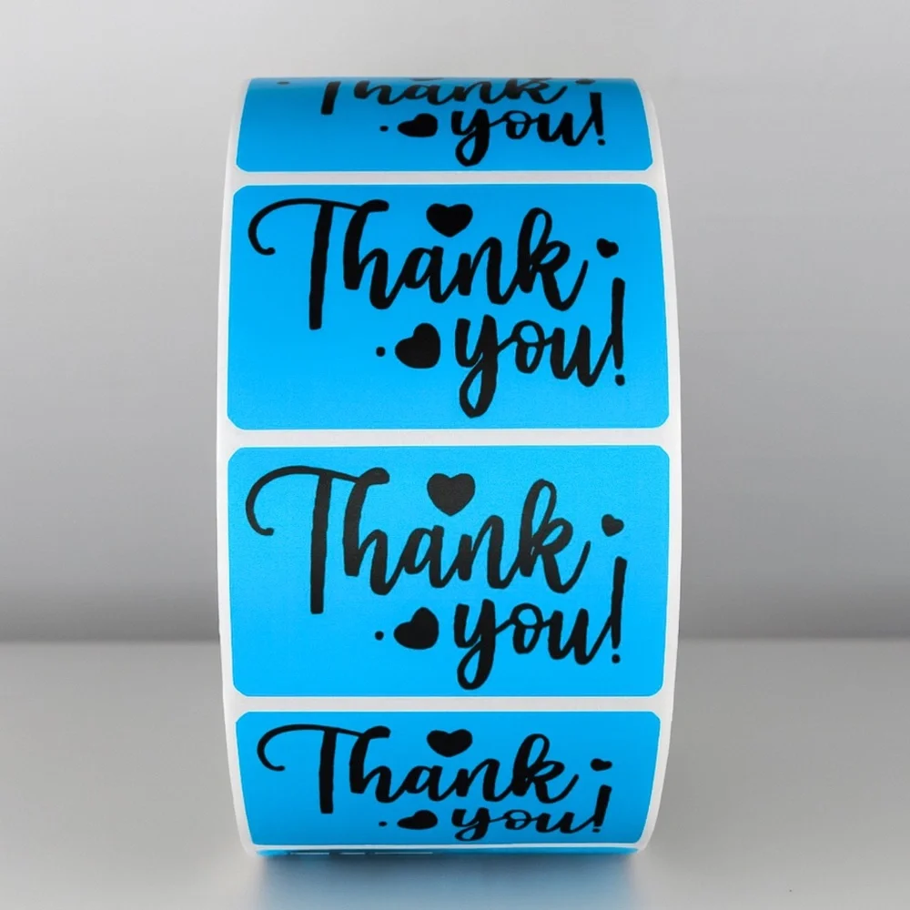 Thank You Stickers Purple Heart | Small Business Packaging Labels Cute